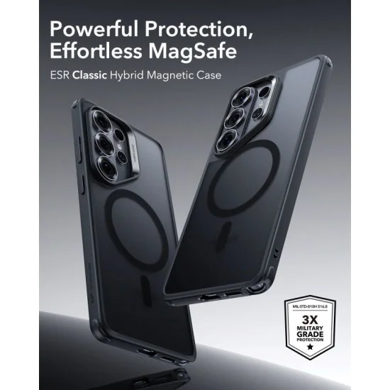 ESR Classic Hybrid Case for Galaxy S26 Ultra - Frosted Black
